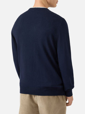 Crewneck sweater Heron Light with Uncle Scrooge embroidery | DISNEY SPECIAL EDITION