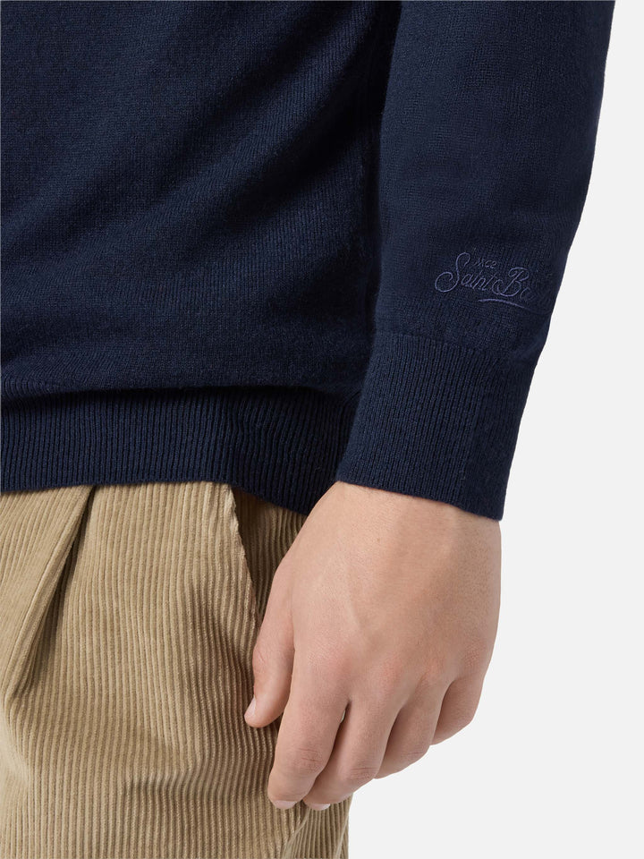 Rundhalspullover „Heron Light“ mit Onkel-Dagobert-Stickerei | DISNEY SONDEREDITION