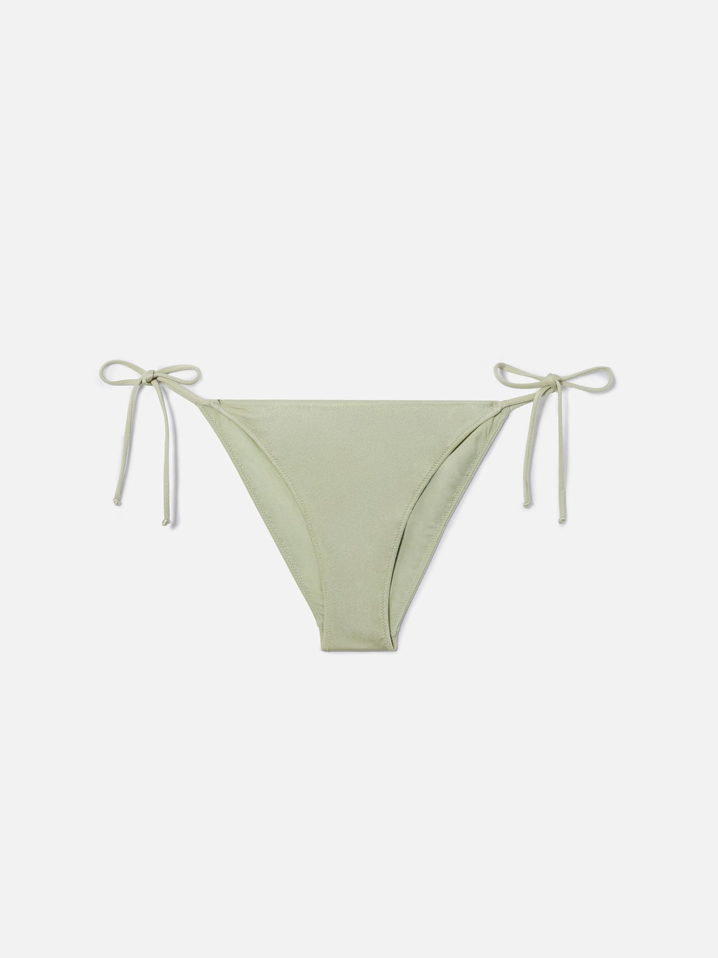 Virgo classic bikini bottoms in mint green glossy-finish fabric