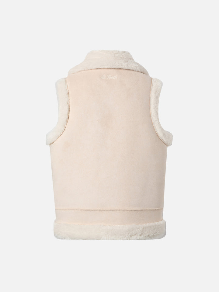 Hesketh Jr faux-shearling gilet with Western embroidery