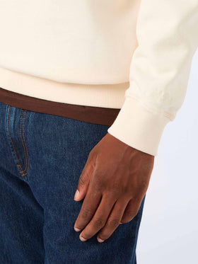 Cream Huntley cotton sweatshirt with SB Legacy monogram