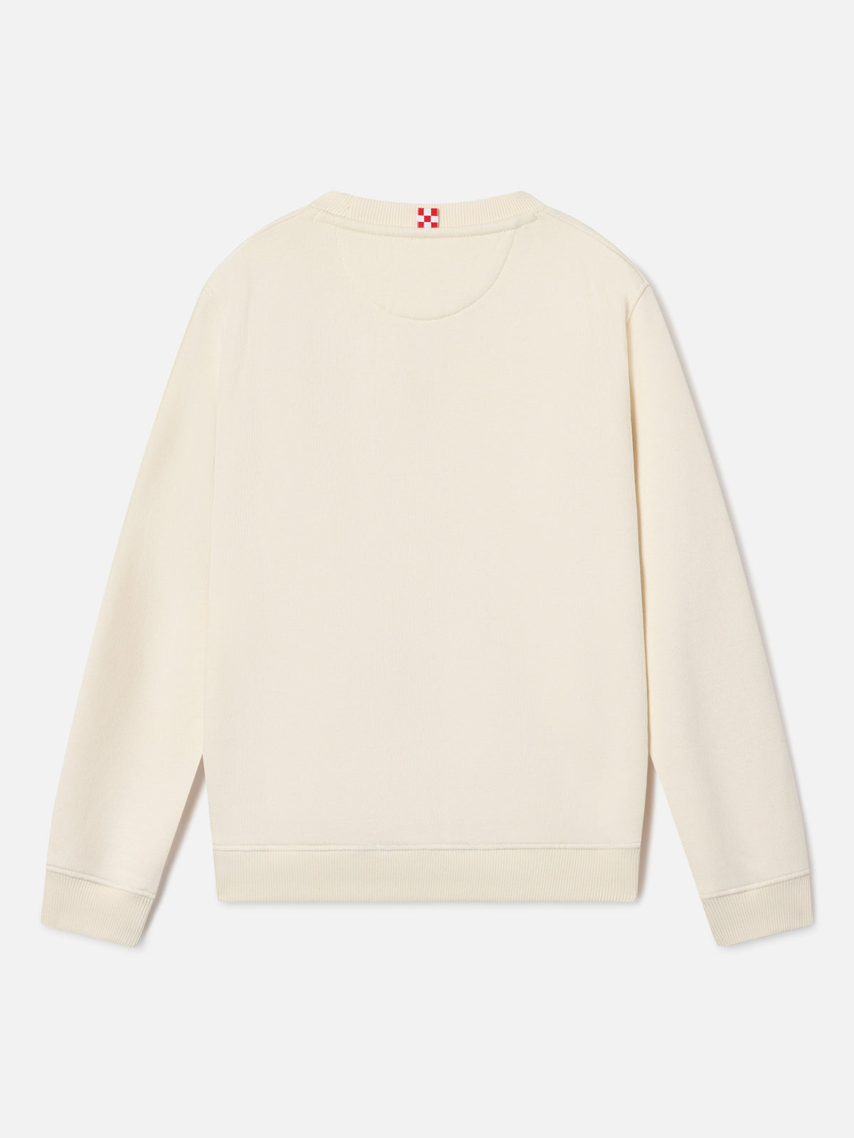 Cream Hutton cotton blend sweatshirt with St. Barth print