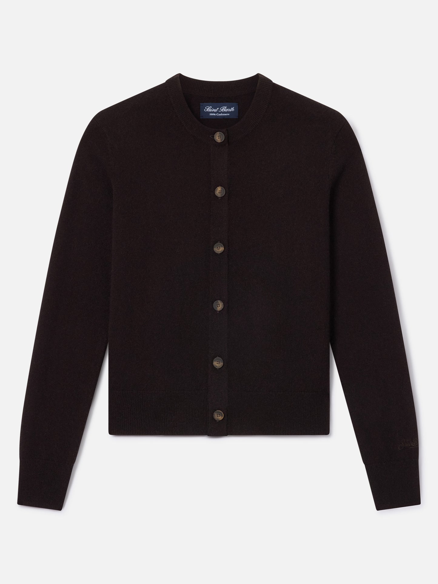 Maglione Sierra in cashmere marrone scuro