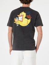 T-shirt da uomo vintage in cotone Jack con stampa Ducky Cryptopuppets | EDIZIONE SPECIALE CRYPTOPUPPETS