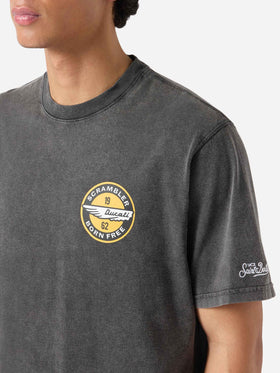 Black Jack t-shirt with Ducati Scrambler print | Special Edition