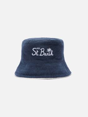 Frottee-Bucket-Hat mit Stickerei vorne