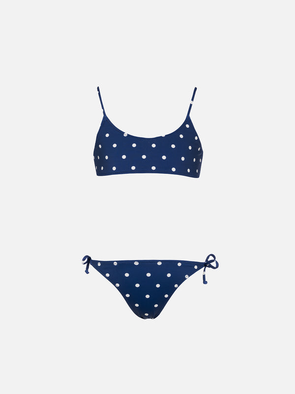 Gepunkteter Bralette-Bikini für Mädchen Jaiden