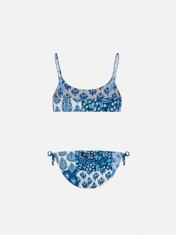 Jaiden double face bralette bikini with flower print