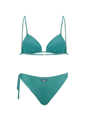 Sage green triangle bikini Janet Loren