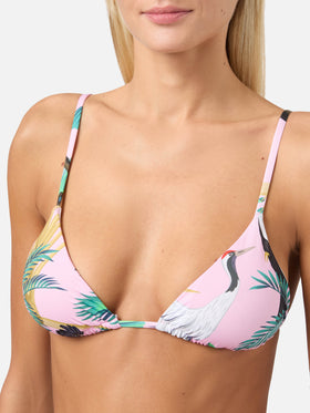Triangle bikini Janet Sienna with tropical print