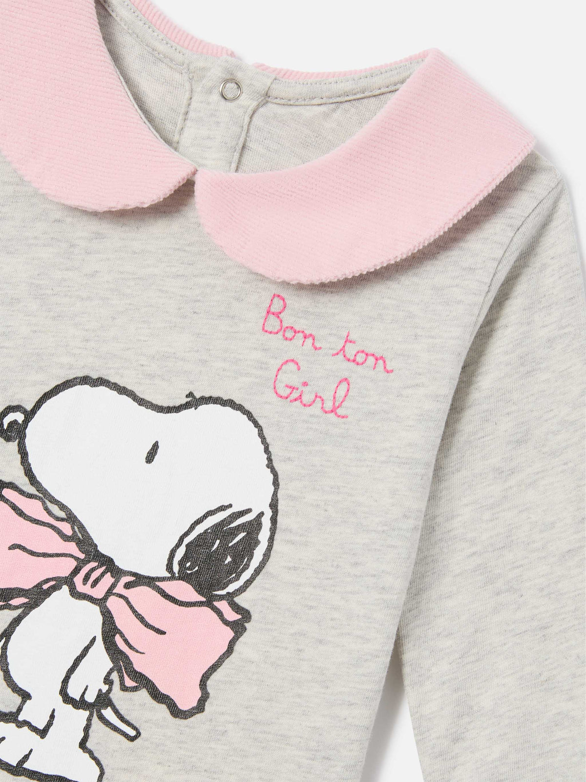 Body Jacques couleur crème en coton biologique avec imprimé Snoopy | Special edition 
