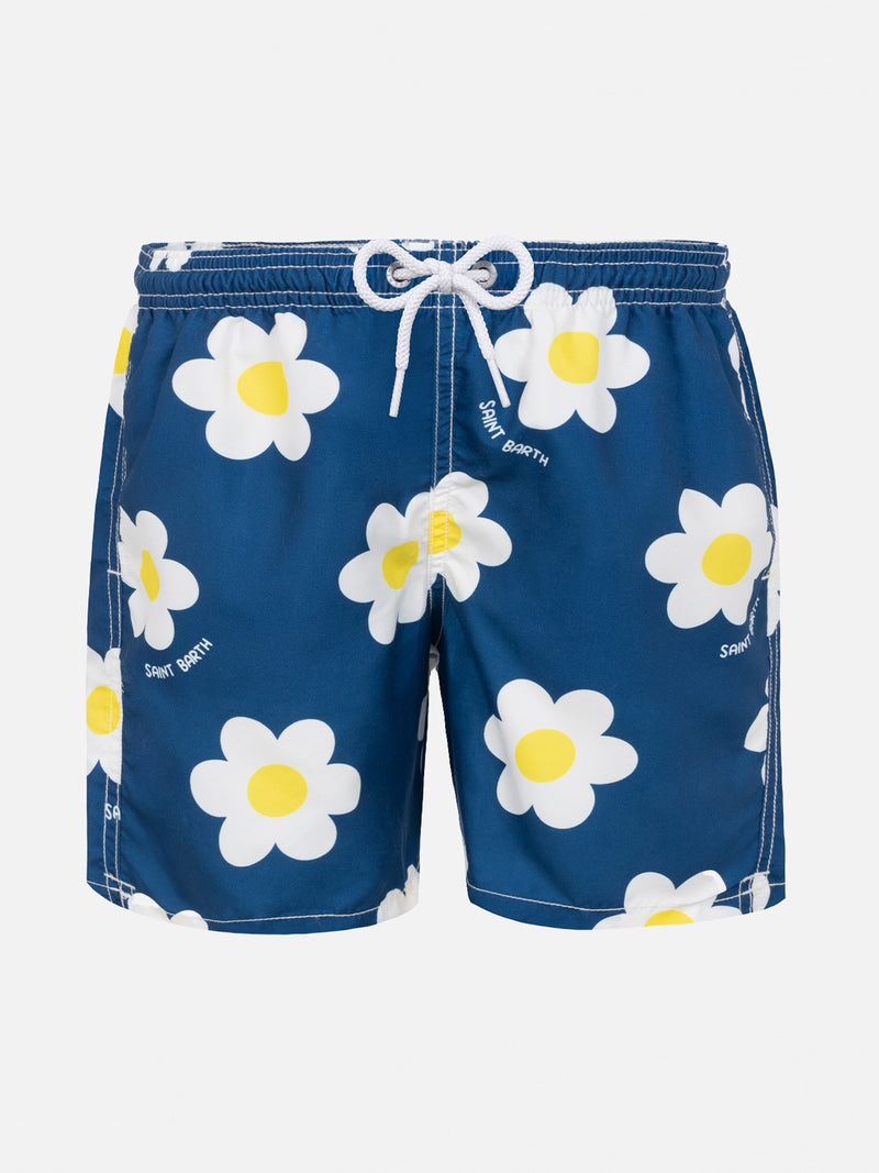 Badeshorts für Jungen mit Gänseblümchen-Print