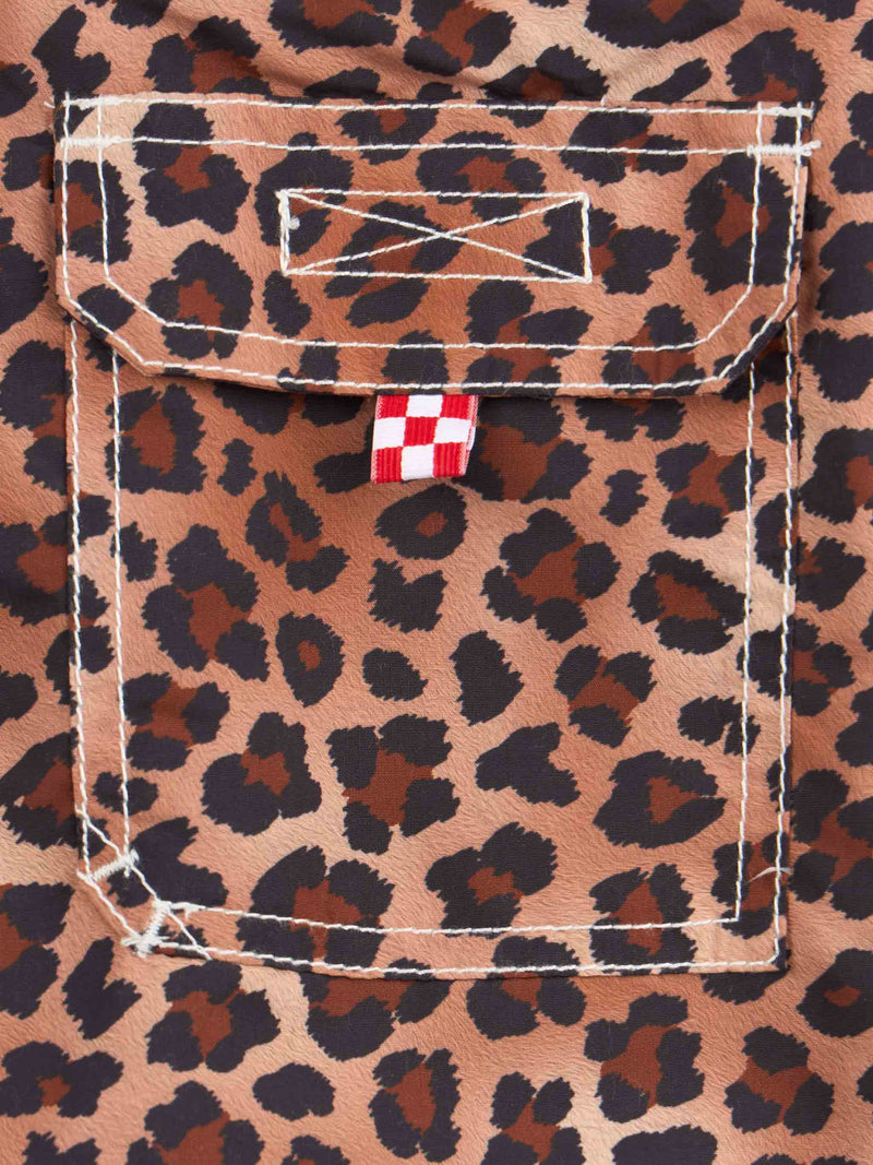 Costume da bagno medio per bambino in Jean con stampa animalier