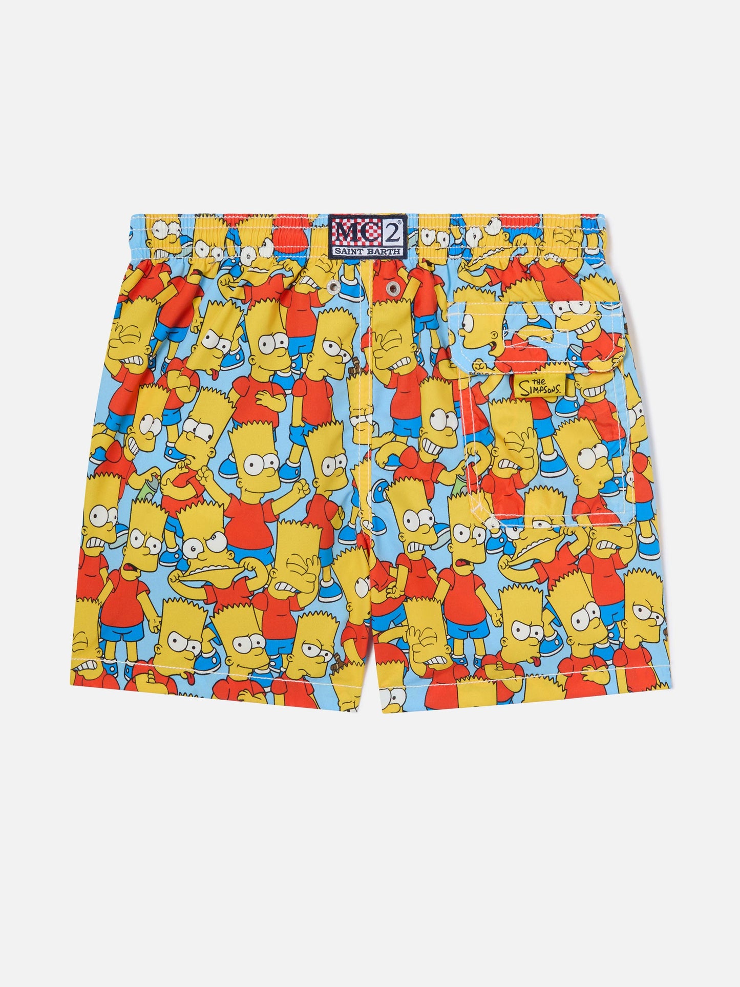 Short de bain garçon mi-long en jean avec imprimé Bart Simpson | THE SIMPSON SPECIAL EDITION 