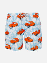 Boy swim shorts with Fiat 500 car print | FIAT© Special Edition