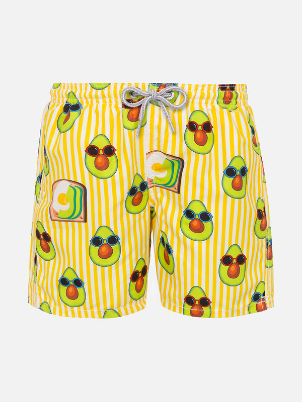 Avocado print Boy swim shorts