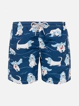 Basset Hound print Boy Swimshorts