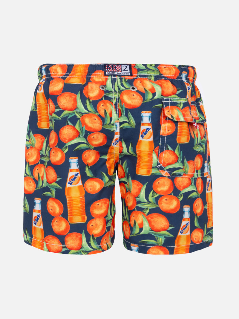 Oranges print Boy's Swimshorts