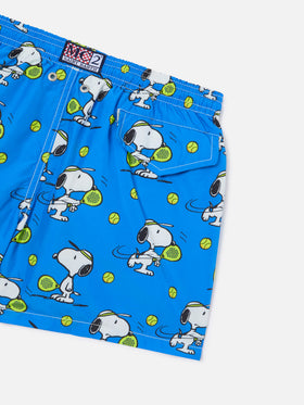 Boy light fabric swim shorts with Snoopy Padel print | SNOOPY - PEANUTS™ SPECIAL EDITION