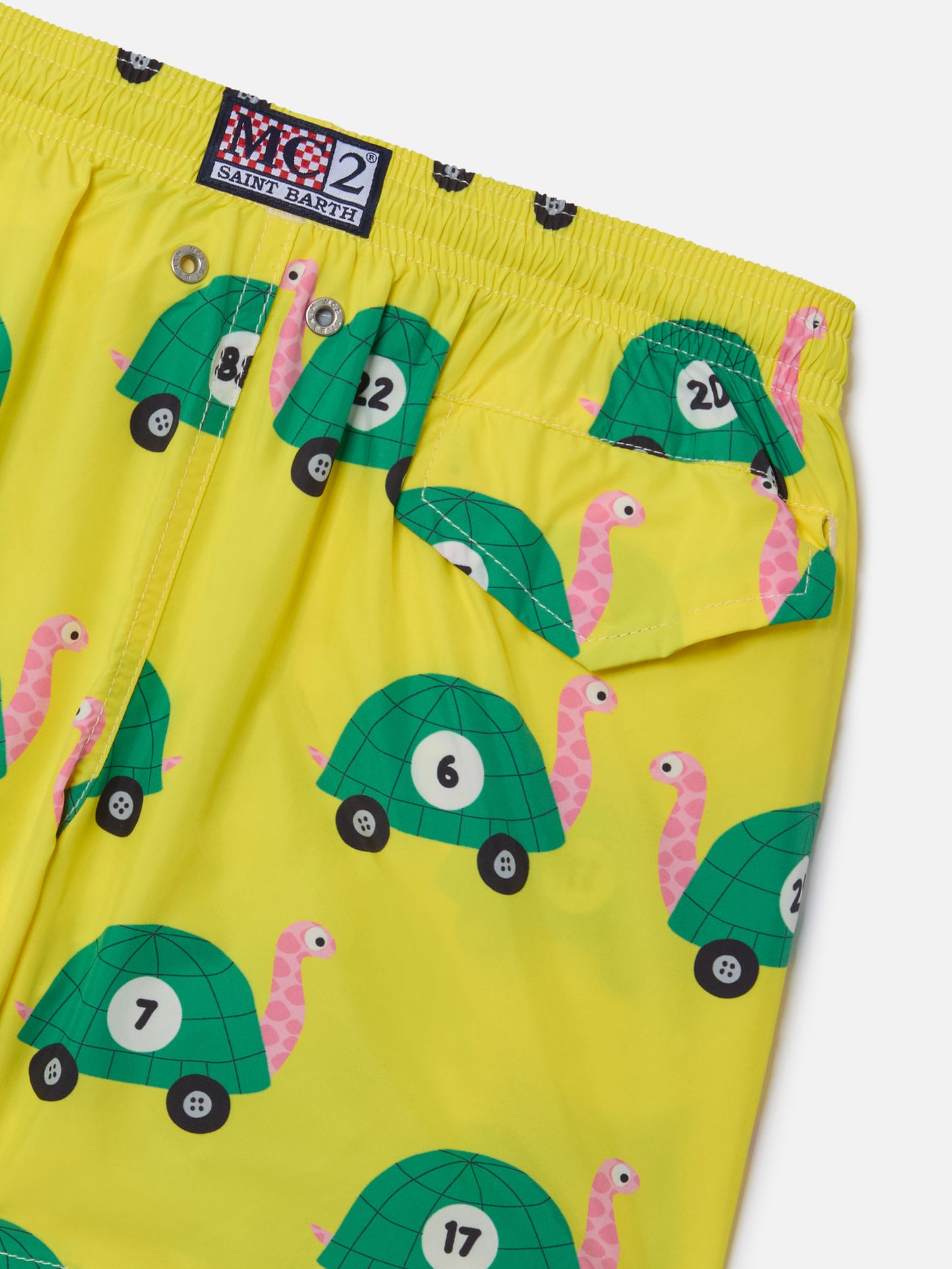 Bañador de niño de tejido ligero Jean Lighting con estampado de tortugas 