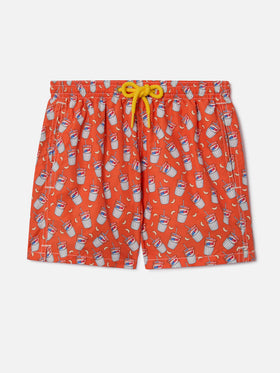 Short de bain garçon avec imprimé Estathé | Estathé® Édition Spéciale 