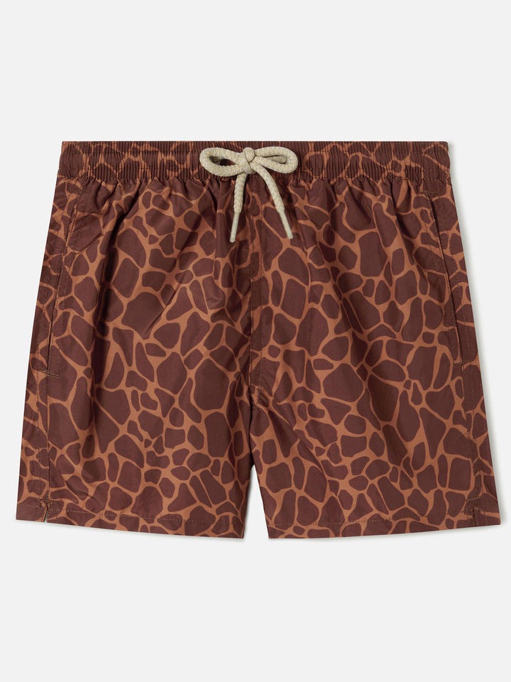Bañador Jean Lighting con estampado animal Giraffe 