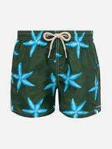 Jean Lighting lightweight fabric swim shorts with starfish print