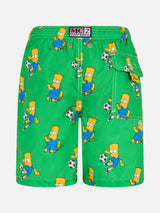 Badeshorts für Jungen aus leichtem Stoff Jean Lighting mit Bart-Aufdruck | DIE SIMPSON-SONDERAUSGABE