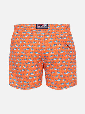 Badeshorts aus leichtem Stoff von Jean Lighting mit Hai-Print