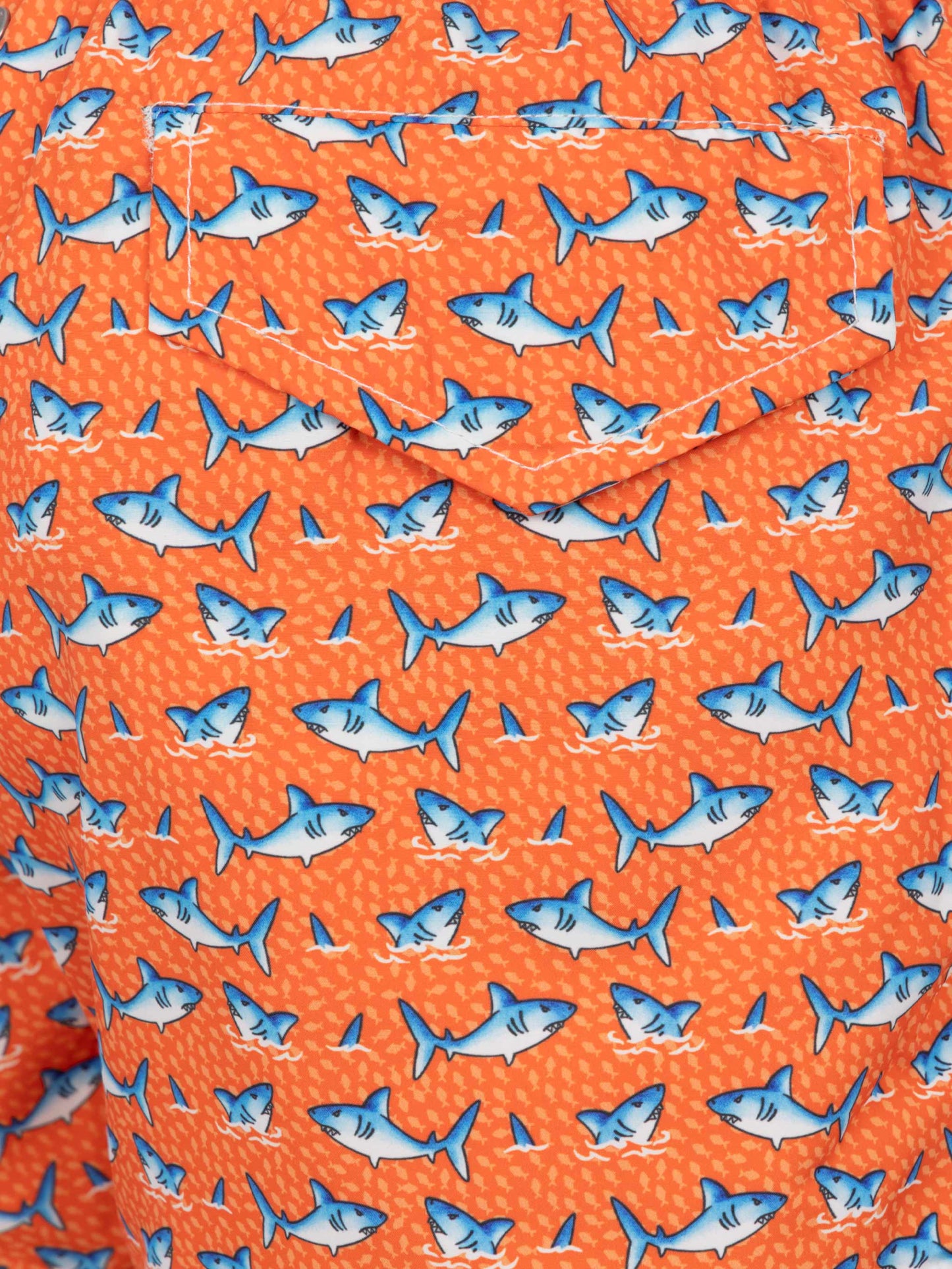 Badeshorts aus leichtem Stoff von Jean Lighting mit Hai-Print