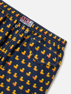 Bañador infantil para niño con estampado de patitos 