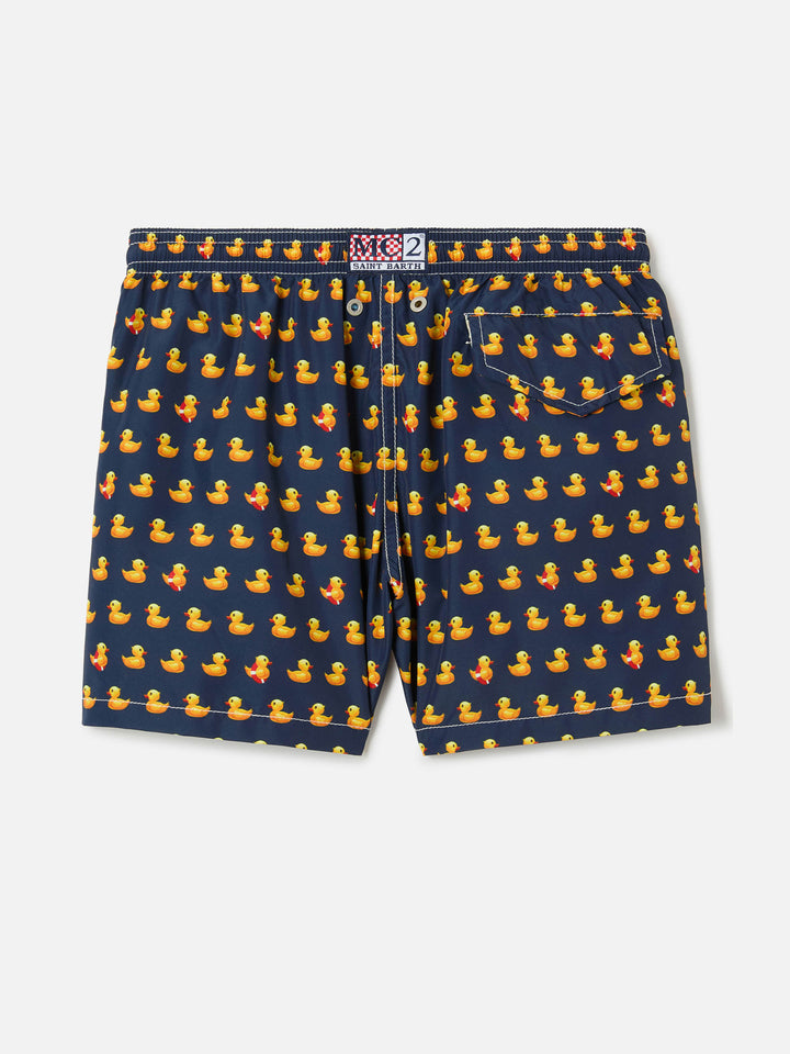 Costume da bagno da bambino in tessuto leggero Jean Lighting con stampa di paperelle