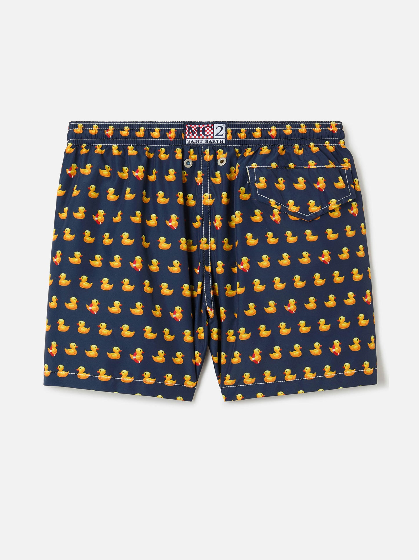Bañador infantil para niño con estampado de patitos 