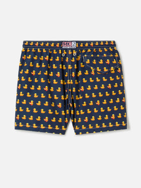 Bañador infantil para niño con estampado de patitos 