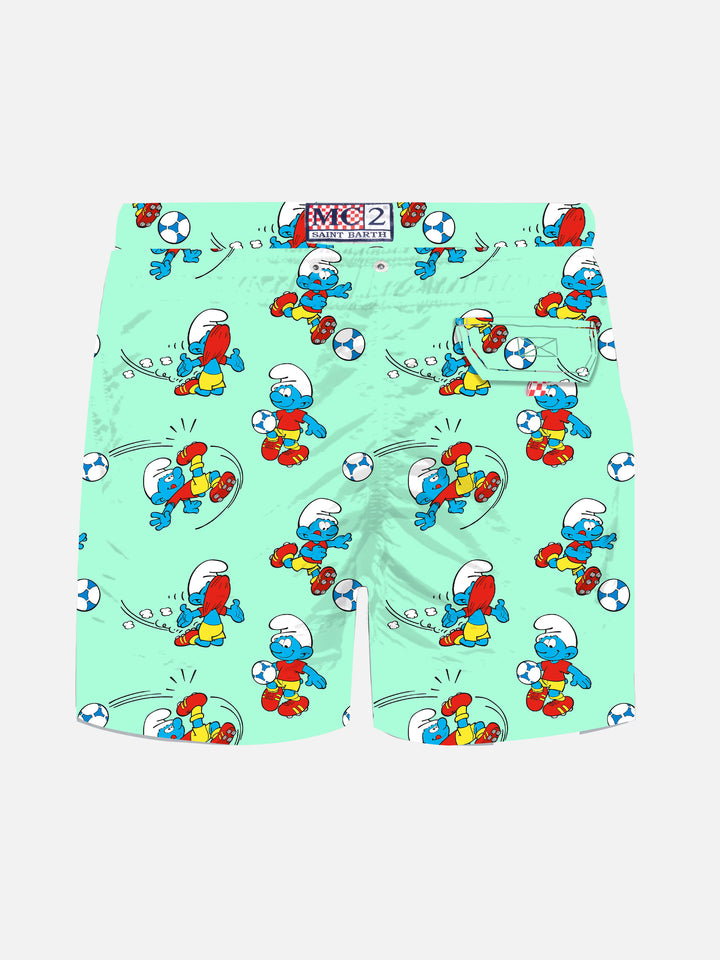 Costume mare Jean Lighting in tessuto leggero con stampa Puffi | THE SMURF SPECIAL EDITION