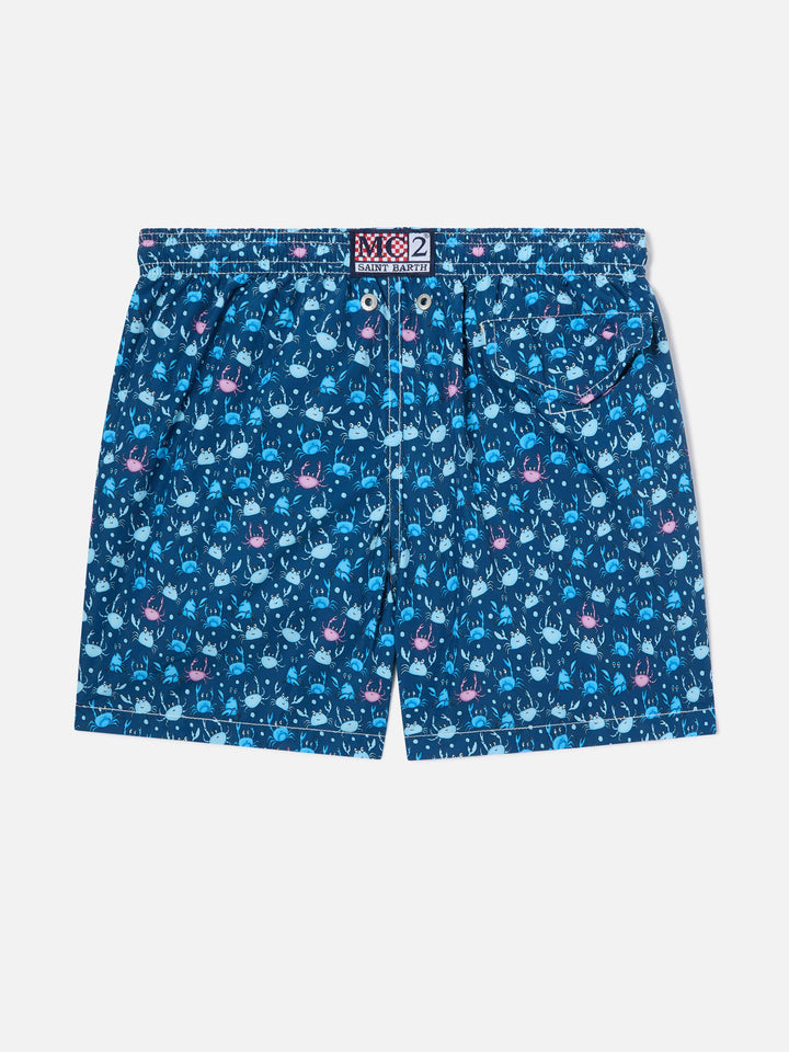Short de bain garçon à imprimé crabes multicolores 