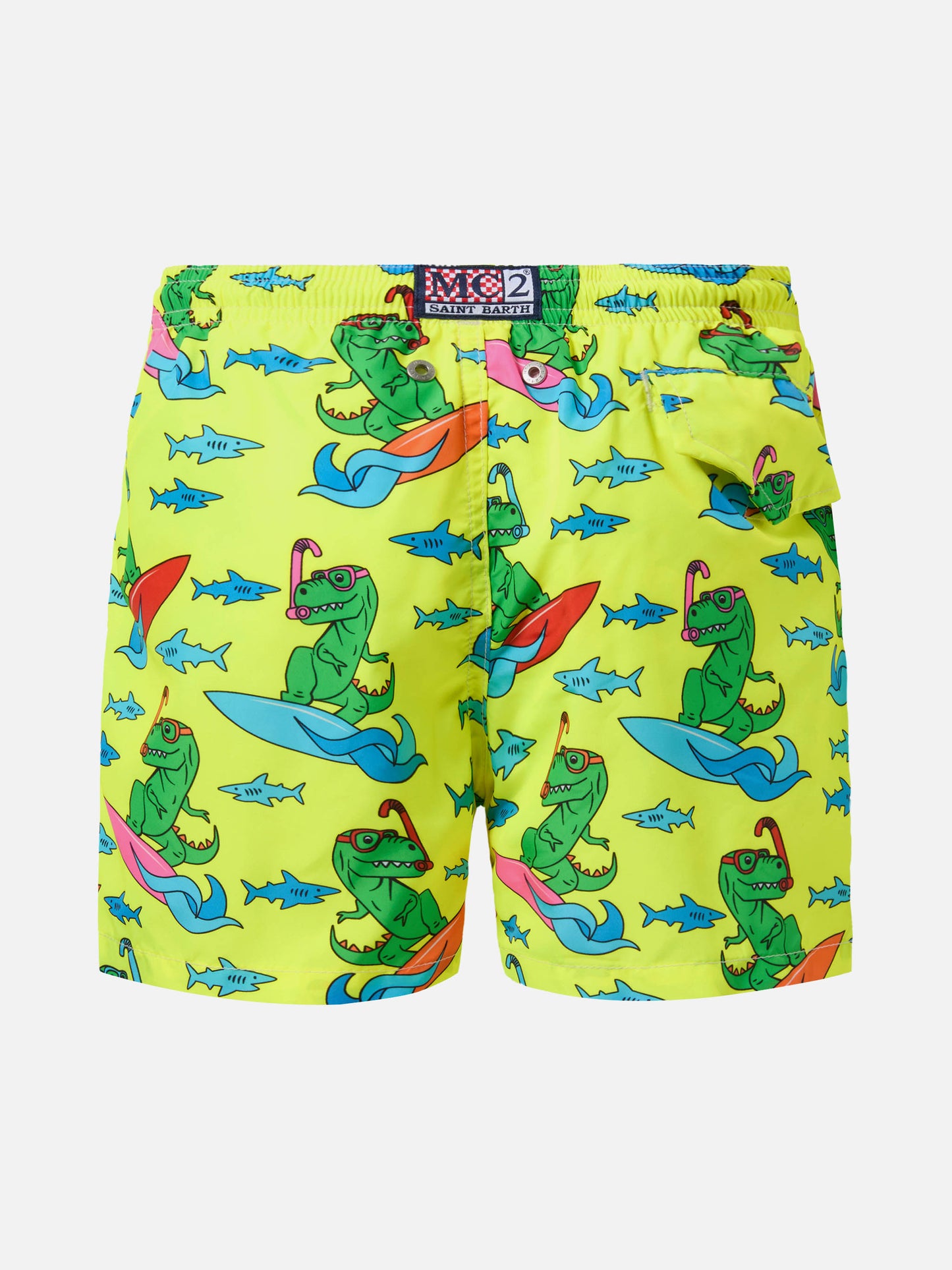 Costume mare Jean Lighting in tessuto leggero con stampa dinosauri