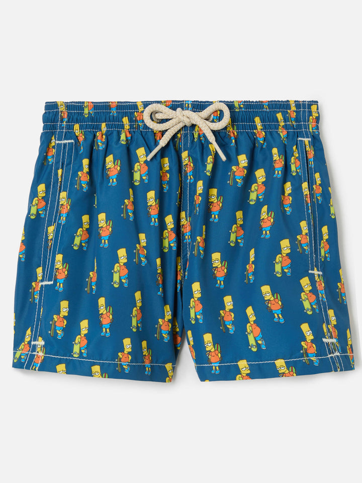 Costume da bagno da bambino in tessuto leggero con stampa skater Bart | SIMPSON SPECIAL EDITION