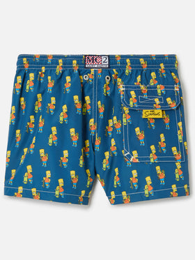 Badeshorts für Jungen aus leichtem Stoff mit Skater-Bart-Aufdruck | DIE SIMPSONS-SONDERAUSGABE