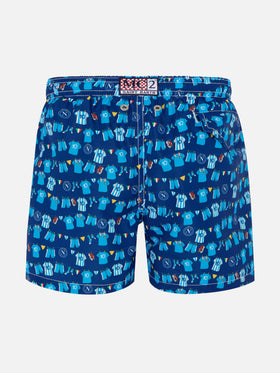 Jean Lighting swim shorts with SSC Napoli Balconi all-over print | SSC NAPOLI SPECIAL EDITION