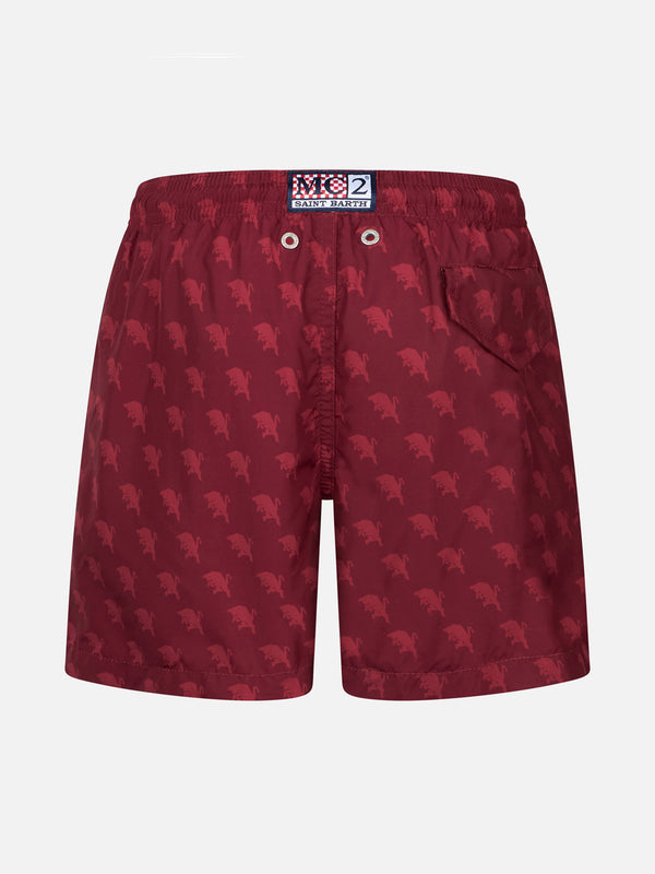 Badeshorts aus leichtem Stoff für Jungen mit TORINO-Aufdruck | AC TORINO SPECIAL EDITION