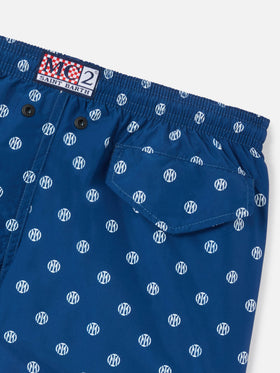 Jean lightweight fabric swim shorts with Inter logo print | INTER FC SPECIAL EDITION
