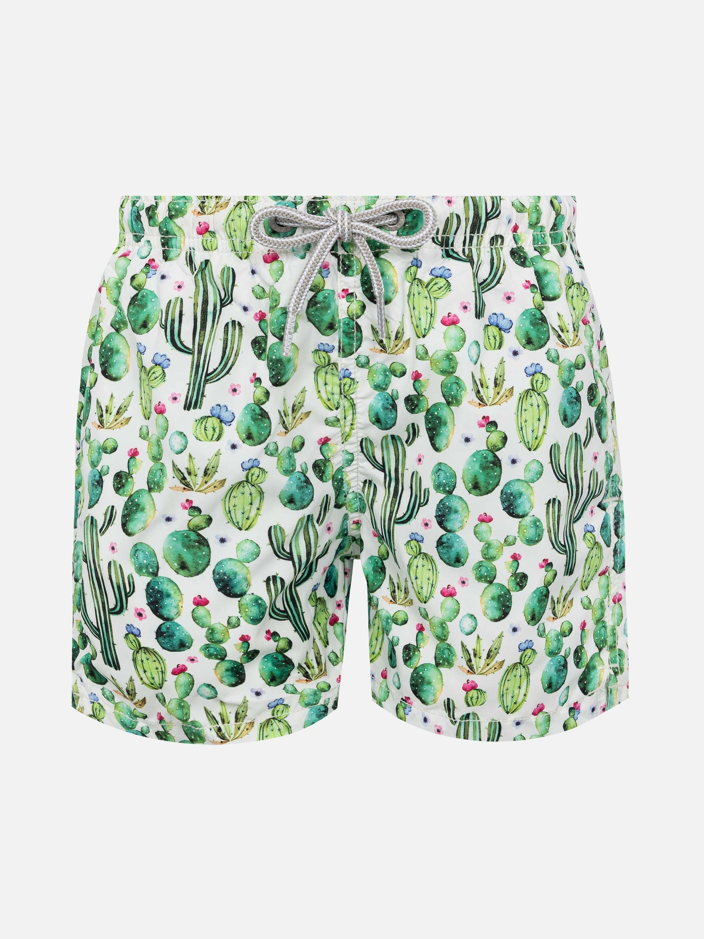 Jean Lighting lightweight fabric swim shorts with cactus print