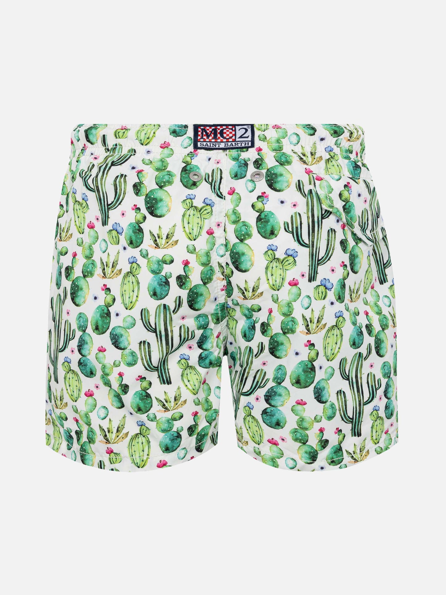 Jean Lighting lightweight fabric swim shorts with cactus print