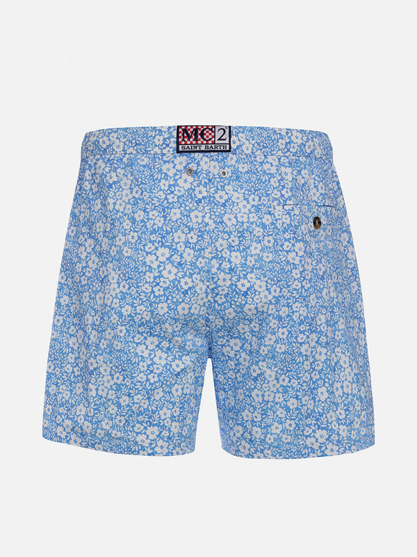 Boy Comfort Light Badeshorts mit Vintage-Blumendruck