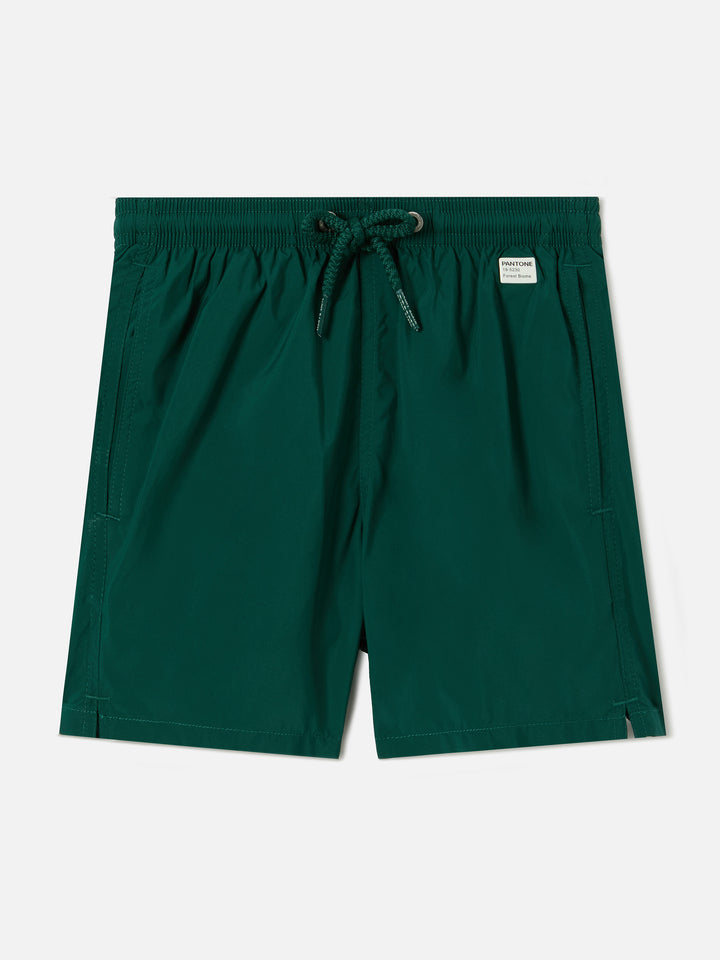 Jean Lighting Pantone swim shorts solid British Green