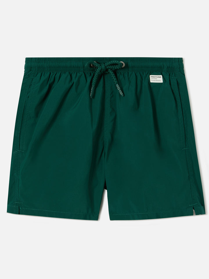 Jean Lighting Pantone swim shorts solid British Green