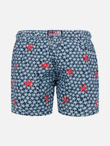 Ultralight boy swim shorts micro seastars print