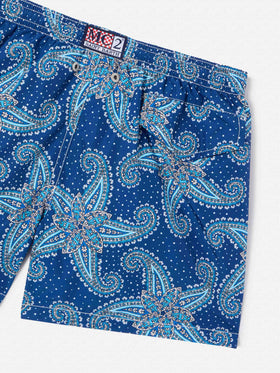 Bañador shorts para niño con estampado paisley 