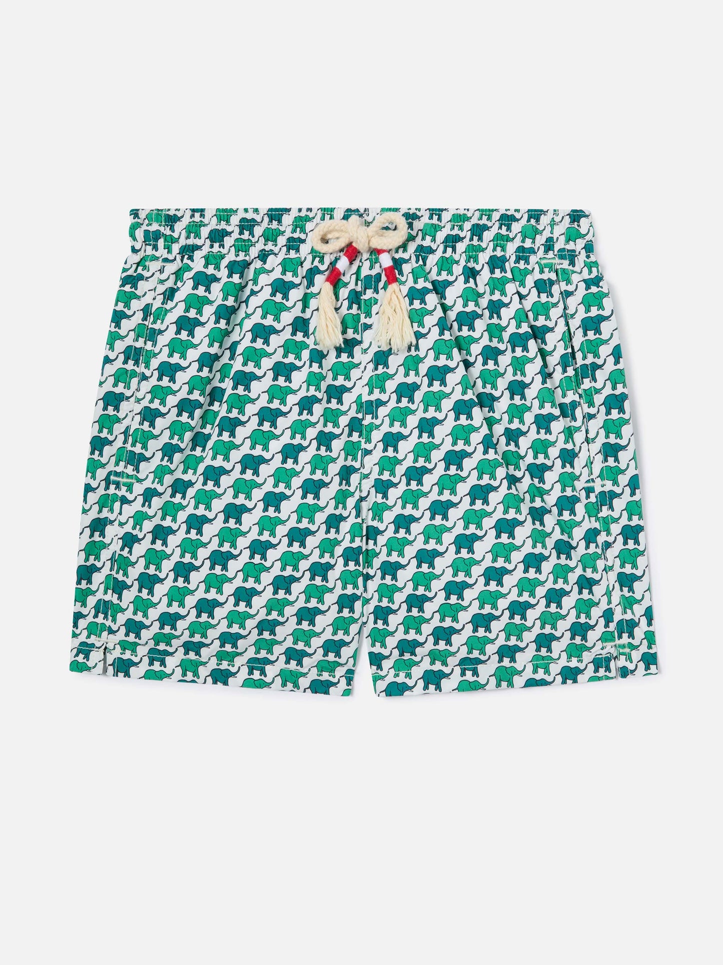 Bañador tipo shorts para niño con estampado de elefante 